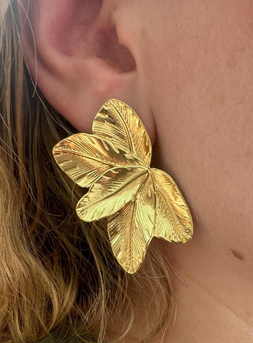 Boucles d'oreilles feuilles – Image 2