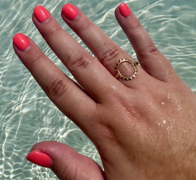 Bague soleil en acier inoxydable – Image 2