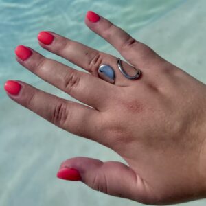 Bague large en acier inoxydable