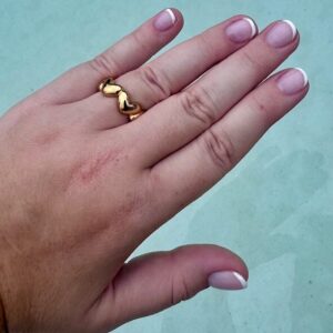 Bague multi coeurs