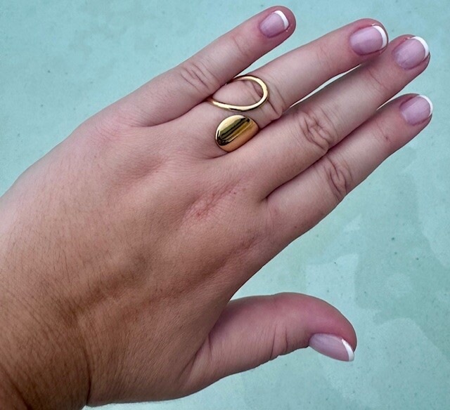 Bague large en acier inoxydable – Image 6