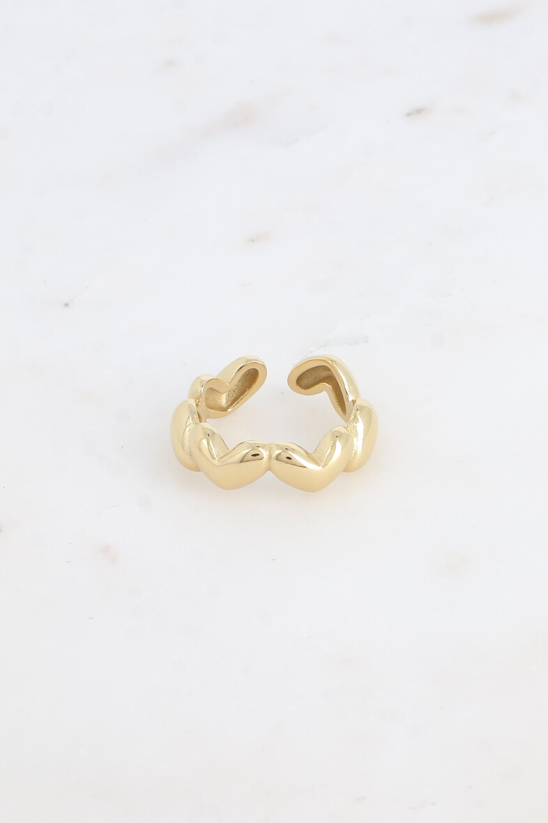 Bague multi coeurs