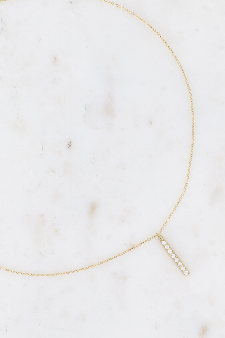 Collier barre zirconium – Image 3