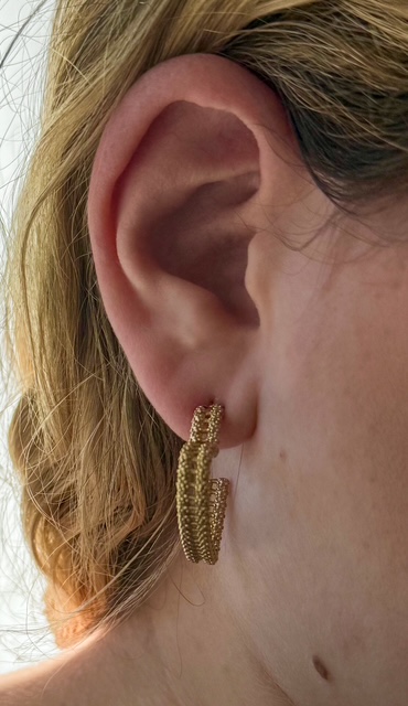 Créoles coeur hérissé – Image 2