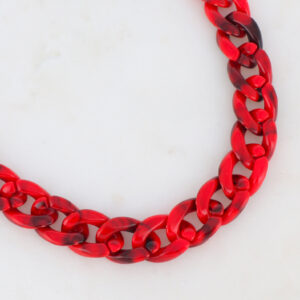 Collier mailles en résine